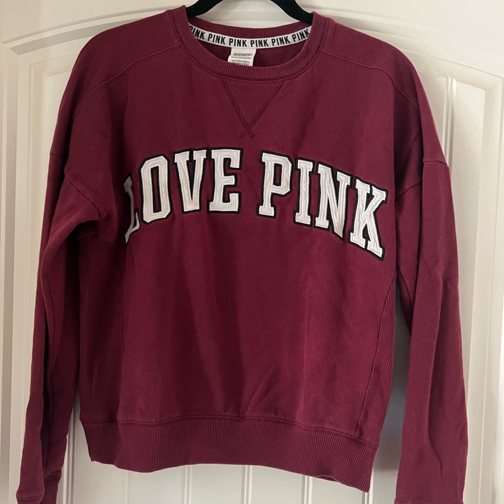 Pink burgundy sweatshirt